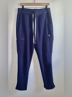 Figs Yola High Waisted 2.0 Scrub Pants Women’s Size Large Navy Blue